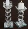 1 PC 7&#x22; Tall Clear Crystal Candlestick